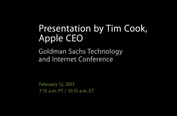 conferencia apple audio 1 Tim Cook, conferencia Goldman Sachs 
