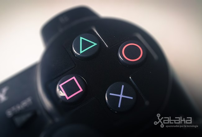Sony mando, botones y símbolos
