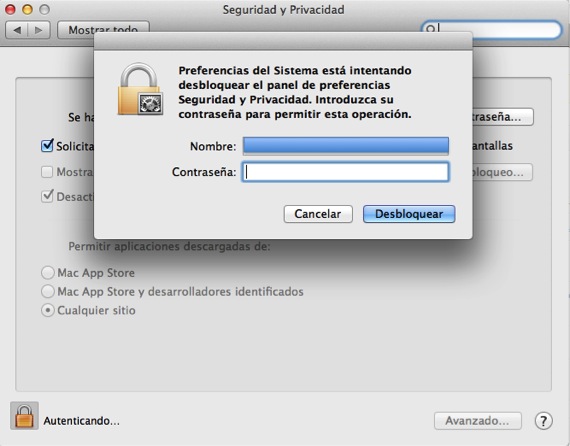 Desbloquear ventana de Gatekeeper Ajustar las opciones de seguridad en OSX